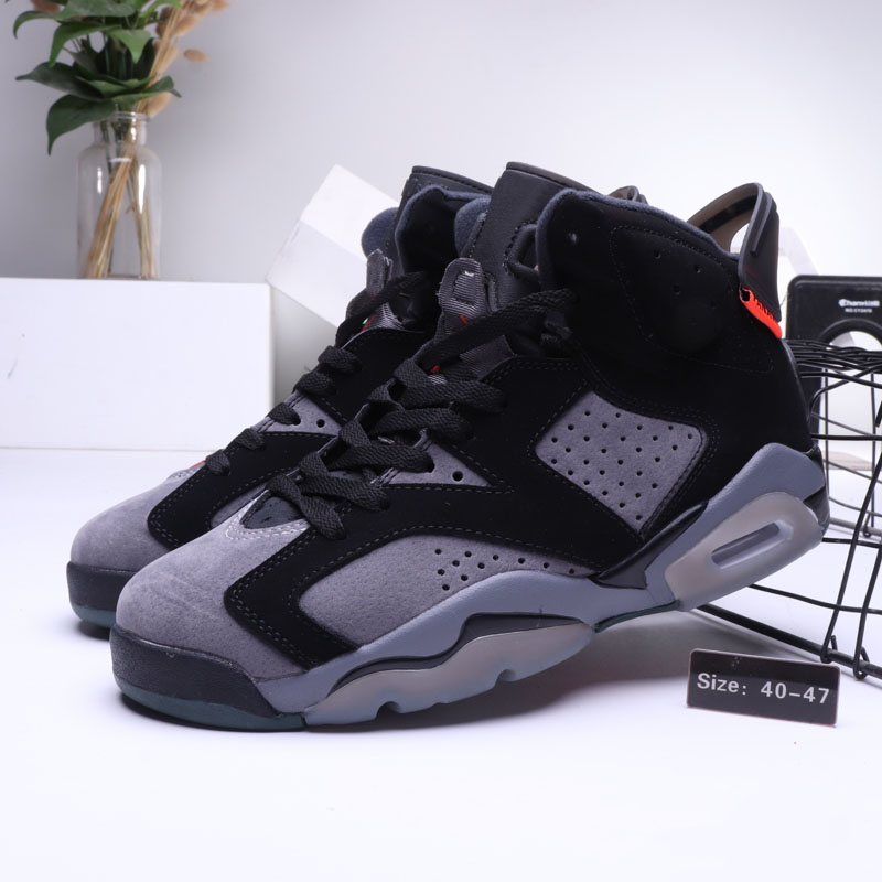 

New Arrival 6 Paris Men Basketball Shoes Iron Grey Infrared 23-Black 6s PANAME mens sports sneaker with box