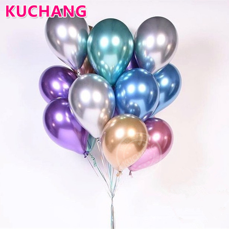 12inch Latex Chrome Gold Silver Wedding Baby Shower Birthday
