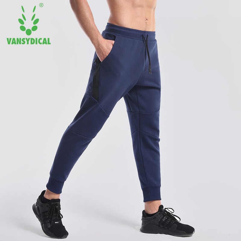 

Autumn Winter Sport Men Running Pants Brand Gyms Sweatpants Male Fitness Bodybuilding Joggers Slim Trousers Men's Clothing Pants, Black