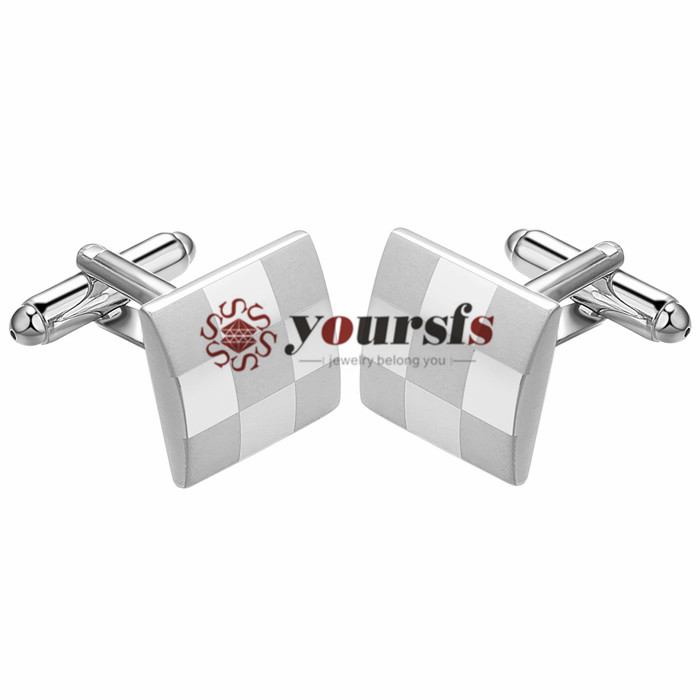 

Yoursfs 6 Pairs/Set Silver Plated Cuff links Mini Fashion Men Platinum Business Suit Jewelry Graduation Gift
