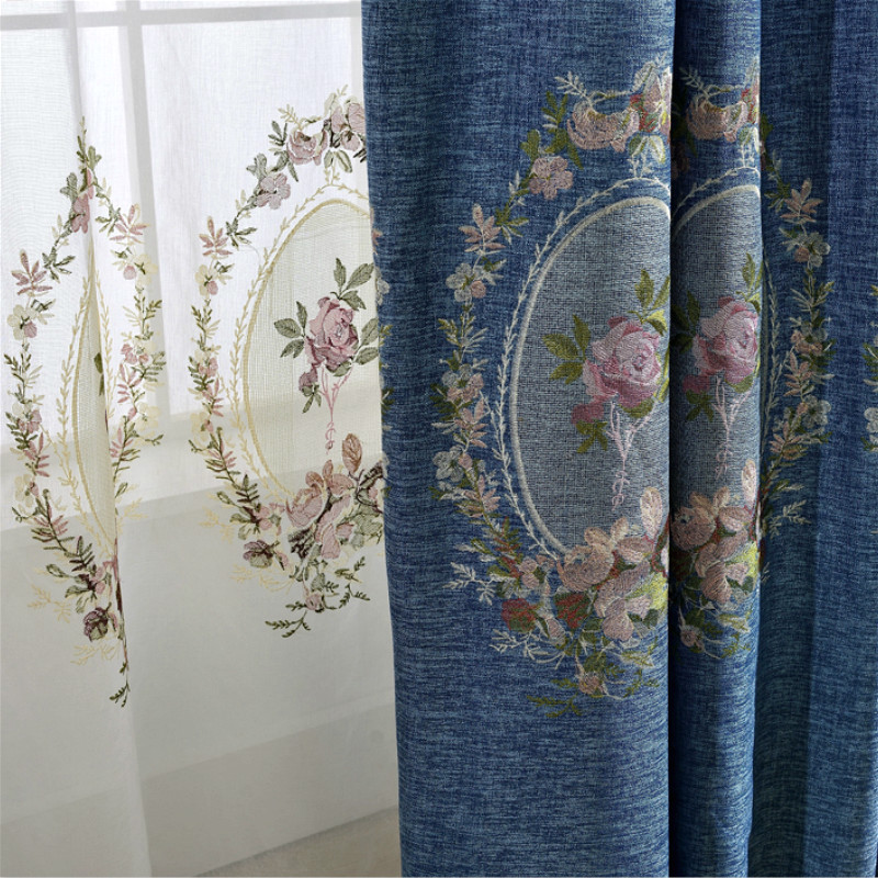 

Blue Green Purple Blackout Curtains Tulle Curtains for Living Room Bedroom Window Shade Drop Textiles Free Shipping, Red