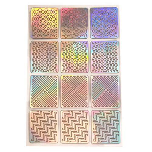 Nail Vinyls Stamp Stencils Creative Laser Silver Sticker Nail Art Hollow Beauty Nail Foil Transfer Sticker Tips For Polish-image-484135689