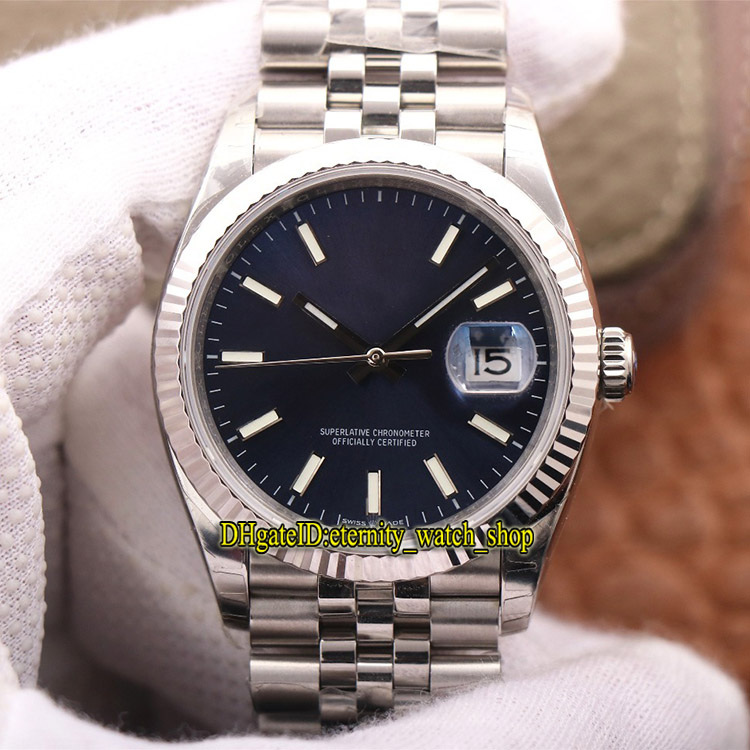 

EW V2 Best version DateJust 36mm m126234-0017 126334 Cal.3235 Automatic 126234 Mens Watch Blue Dial Stainless Strap Luxury Designer Watches, Box