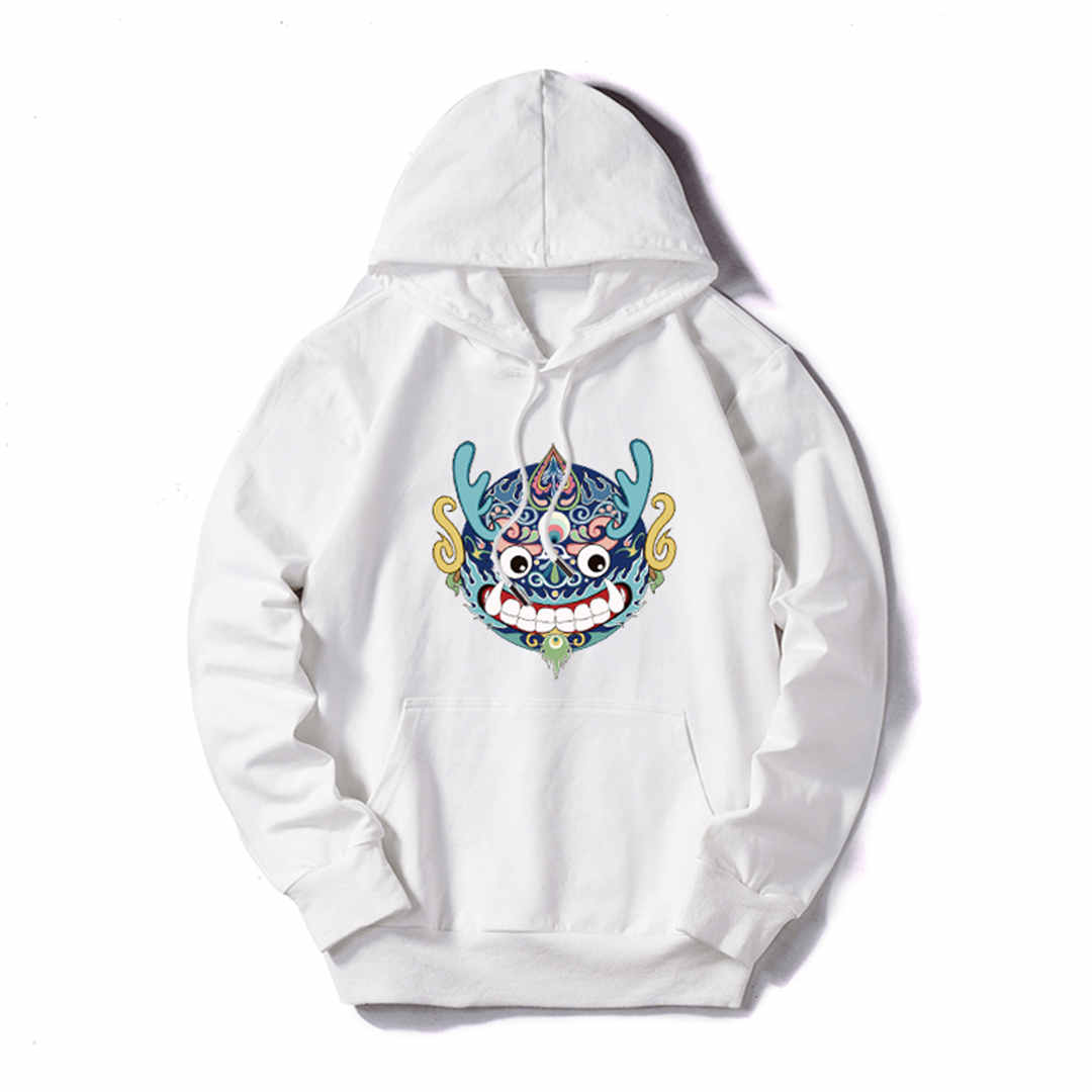 

Mens Designer Hoodies Luxury Sweatshirt Man Women Hoodies Streerwear Brand Design Pullover Long-Sleeved Cute Dragon Highly Quality, White
