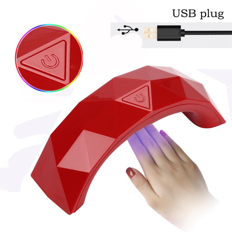 

UV Led Lamp Light Nail USB Dryer Manicure Mini Portable Gel Varnish With Timer Art Nails Machine #G, Green