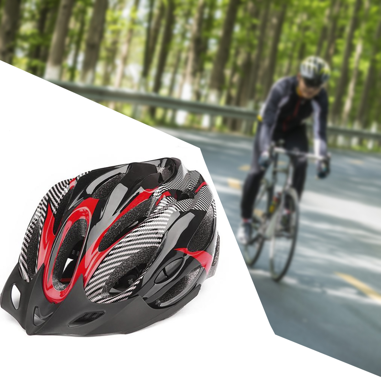 

Unisex Bicycle Helmet MTB Bike Road Bike EPS Helmet Breathable Cycling Riding Head Protection Equipment Comfortable Helmet, Army green