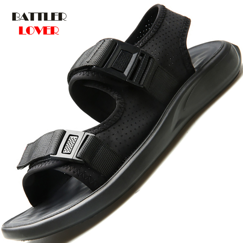 

New Men Sandals Leather Summer Beach Shoes Men's Sandal Shoes Soft Bottom Male Roman Comfortable Outdoor Sneakers Big Size, 100 pcs choose this