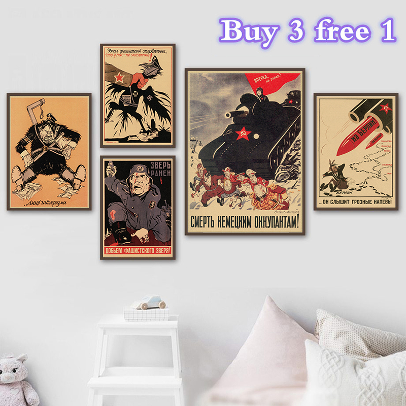 cat sunglass kraft paper bar poster retro poster decor painting wall sticker zi