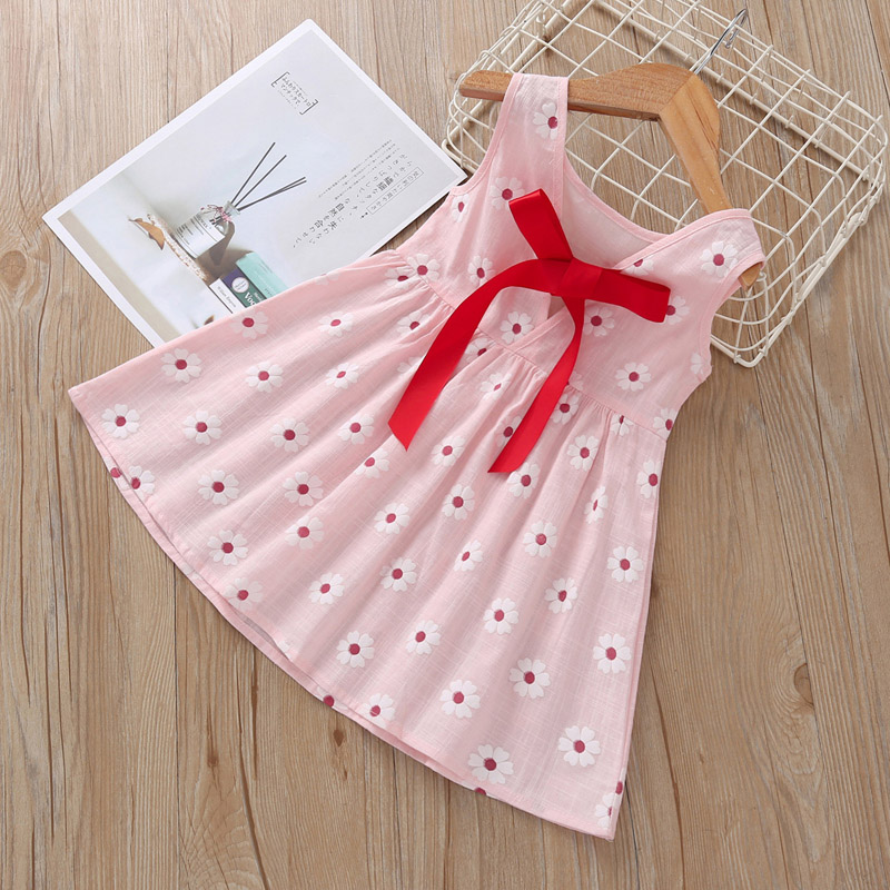 

Baby Girls Dress Boho Floral Lace Sleeveless Dress Kids Casual Clothes Girls Bohemia Beach Dresses Ropa De Bebé Infant Outfits 060429, #11