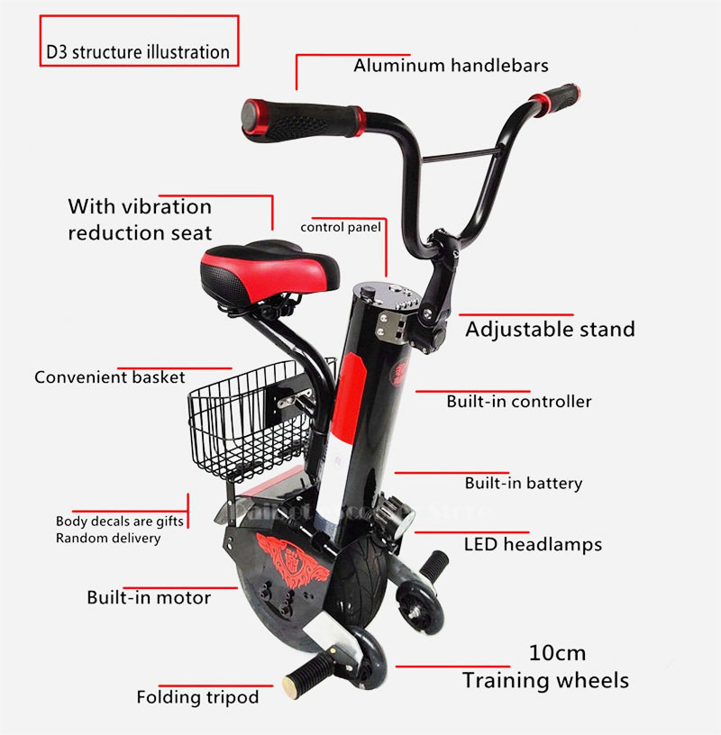 Daibot New Electric Unicycle Scooter 60V Self Balancing Scooters Range 30KM45KM Powerful Electric Scooter For AdultsWomen (17)