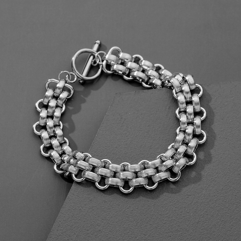 S1328 Bijoux de mode chaud Bracelet Chian Bracelet en acier inoxydable en acier inoxydable Bracelet à la chaîne épaisse pour hommes bracelet hip
