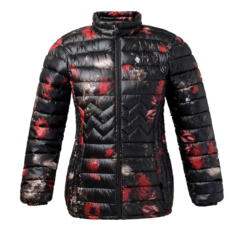

KUYOMENS L-5XL New Women Winter Coat Fashion Female Jacket Ultralight Portable Slim Coat Female Winter Jackets Ladies Parka, Black