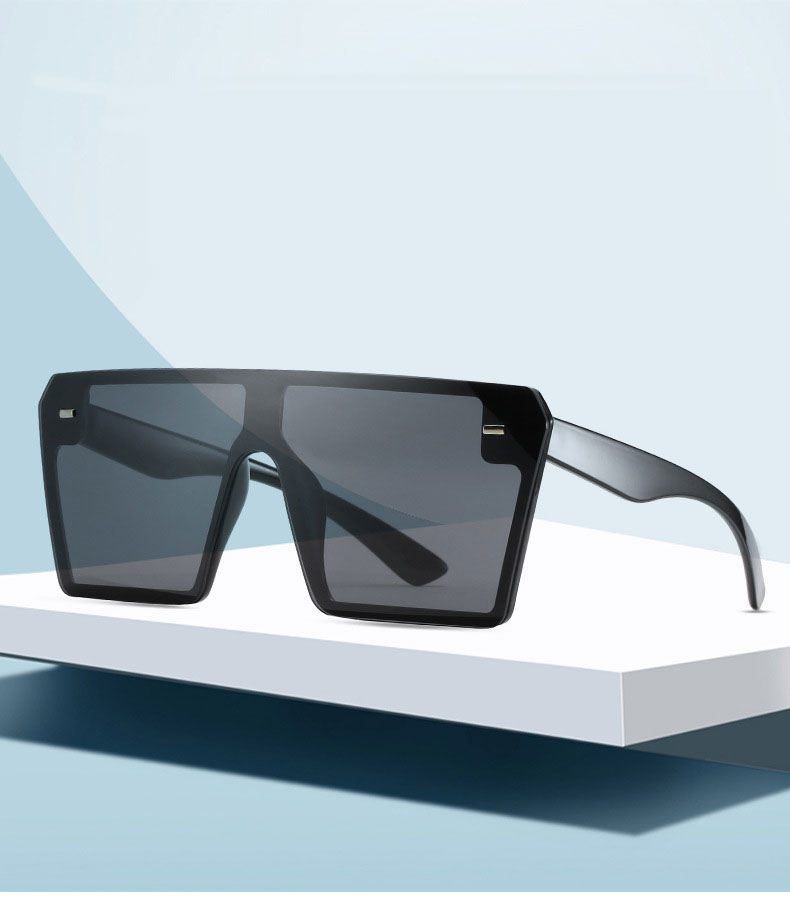 

2019 black flat top fashion square sunglasses women retro brand designer sun glasses for female new summer oversized sunglasses uv400