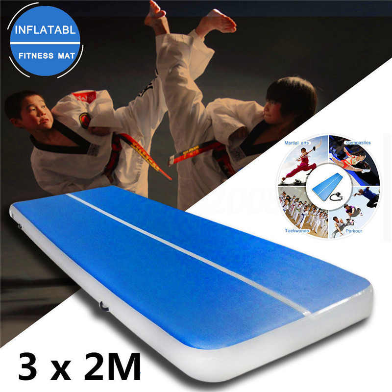 

3*2*0.2m inflatable gymnastic mat professional air track tumbling mat with pump