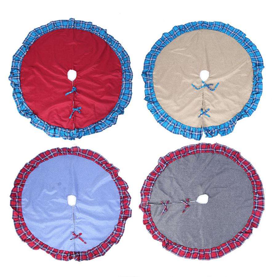 

Christmas Tree Decorations Home Party Double Layer Christmas Tree Xmas Mat Skirt Decoration Glow Light