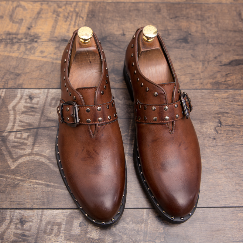 pure leather shoes for mens without laces
