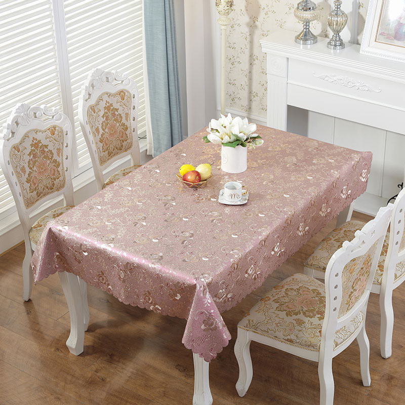 

Jacquard Printed Flower Tablecloth Pattern Tablecloth PVC Rectangular Oilproof Kitchen Banquet Wedding Party Hotel Decoration, No.b1035
