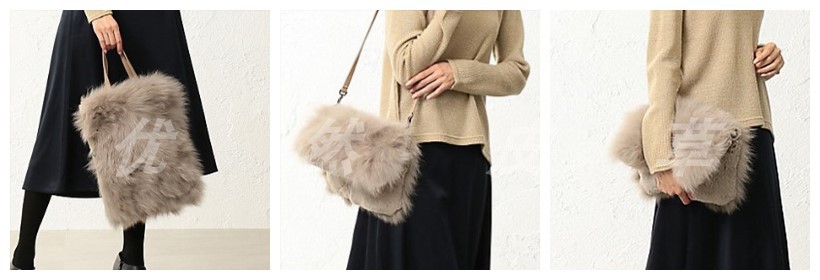 shearling designer bolsa