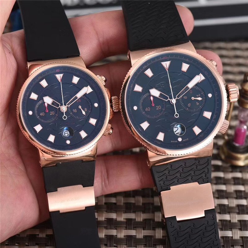 Hot sale Luxury watch for man Stainless Steel quartz movement stopwatch Mens chronograph wrist watch man Watches UN09-image-466473599