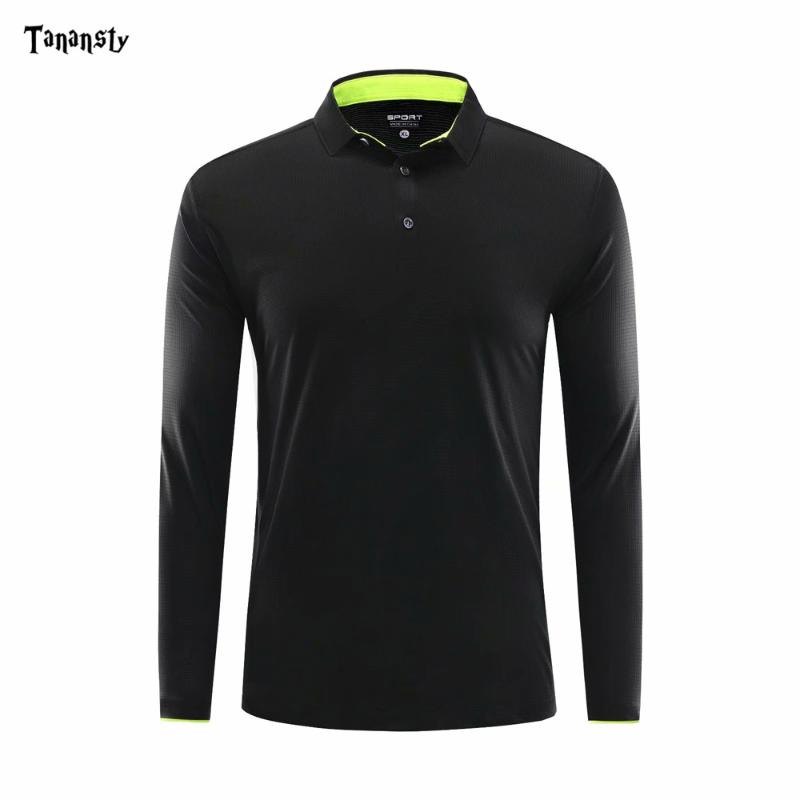 

Men Golf Shirts Long Sleeve Trainning Sportswear Women Golf Shirt Badminton shirt Running Soccer Jerseys 2020 New, Syl2191 navy