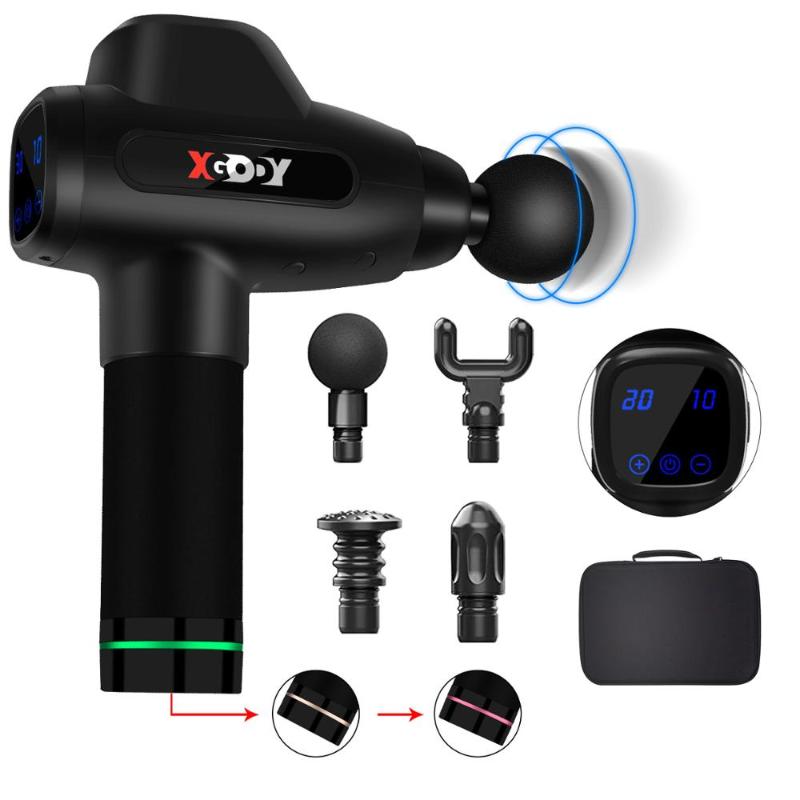 

20 Modes Massage gun massager gun Machine LCD Display Deep Muscle Relaxation Fascia Massager 36W Body For Neck Back Leg