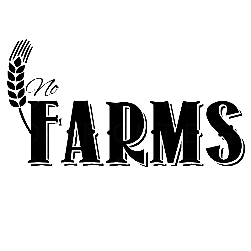 

16*8.6cm NO FARMS NO FOOD Farmer Boy Girl Motorcycle SUVs Bumper Car Window Laptop Car Stylings, Color