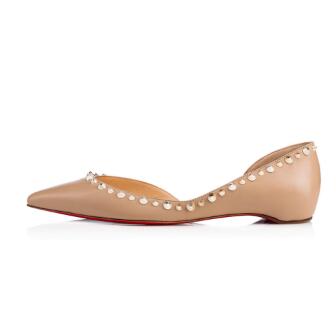 Luxury Design fond rouge femmes Chaussures d'été en plein air bas bout pointu Sandales en cuir Pompes Comfort dames Robe de soirée Chaussures pla