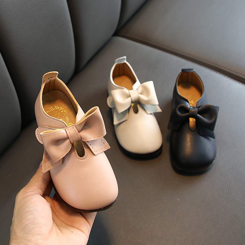 

HIgh Quality Childrens Girls Shoes Leather Shoes Kids Girls Princess Dress Spring Big Bow Sandals Hot