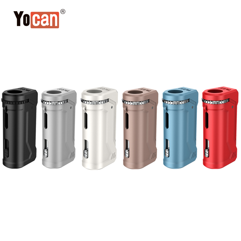 

Yocan UNI Pro Mod 650mah Box Kits Preheat VV Battery For All Cartridges Oil Atomizers Voltage Adjustable Vape Authentic