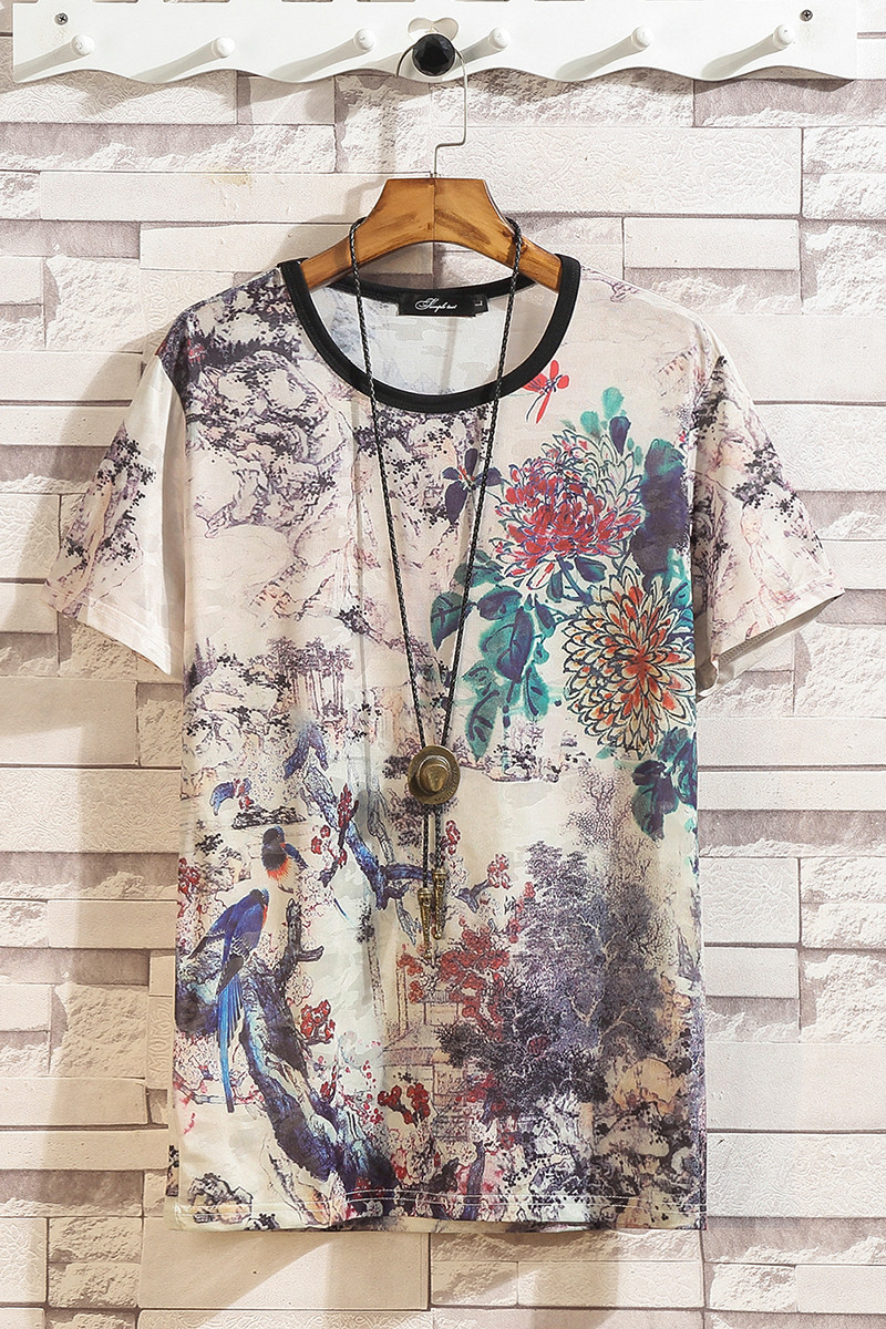 

Short Sleeve T Shirt Men 2020 Summer High Quality Tshirt Top Tees 3D Print Brand Fashion Clothes Plus Size M-5XL 6XL 7XL O NECK CX200707, T200 asian size