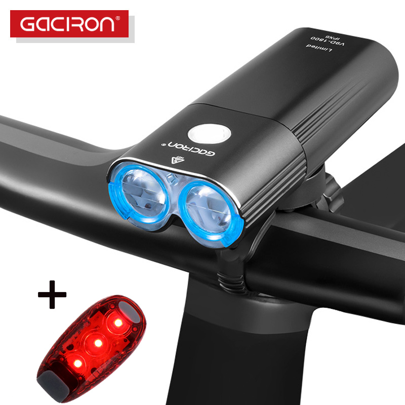 

Bike Lights Gaciron Light Bicycle Headlight IPX6 USB LED Flash Front Lamp V9C-400 V9F-600 V9C-800 V9S-1000 V9D-1600 V9D-1800