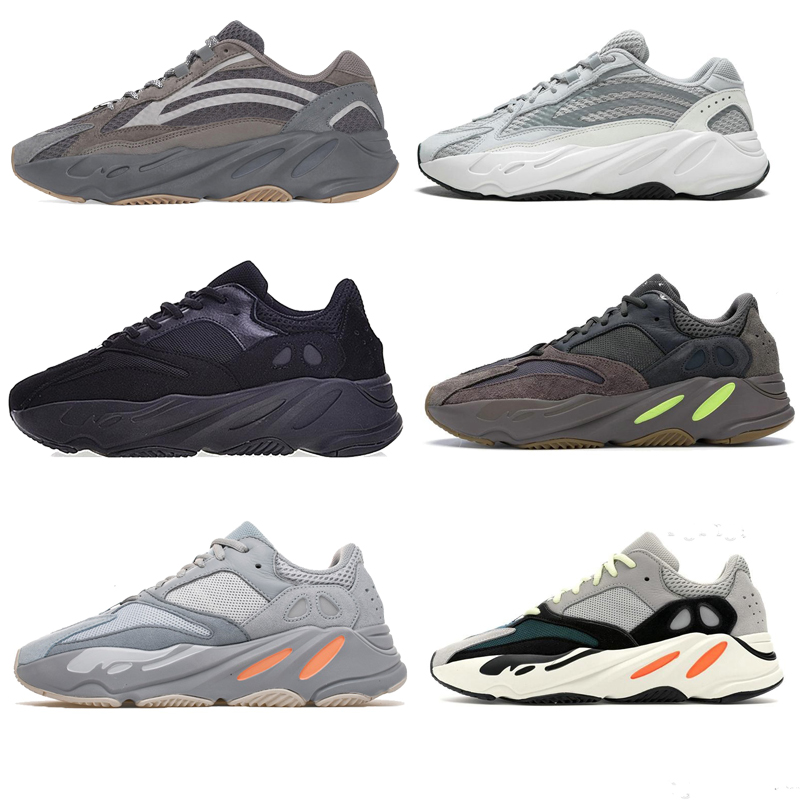 

Kanye West 700 Wave Runner running Shoes For Mens Womens 700s V2 Static mens Mauve Solid Grey Luxurys designers Shoes Size 36-46