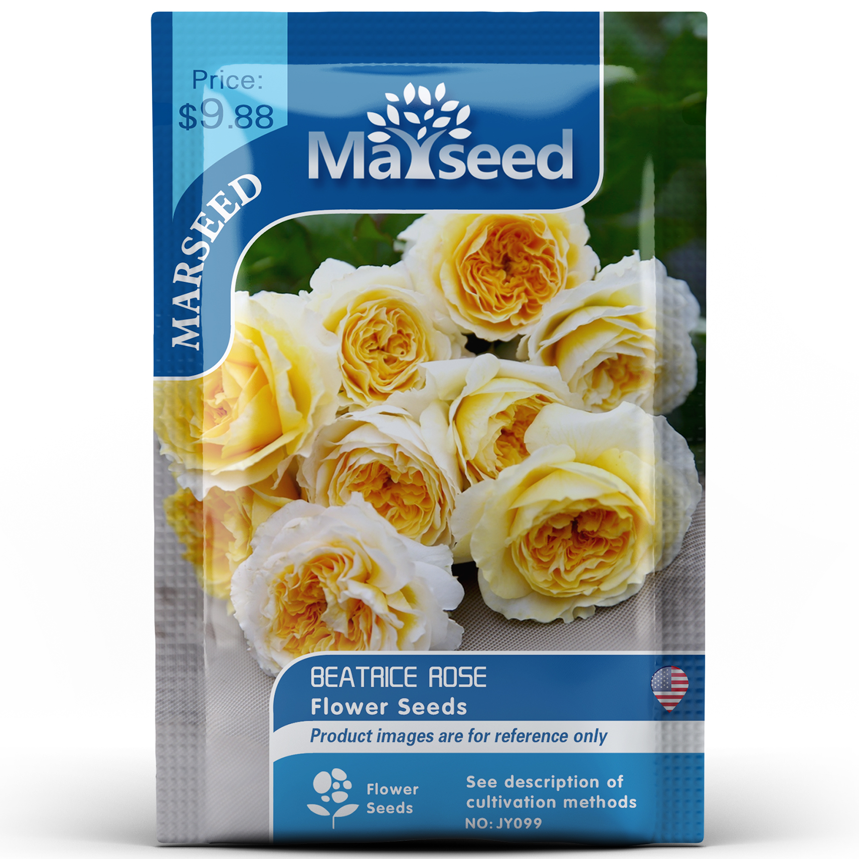 

Beatrice Rose Flower Seeds 100PCS/PACK Yellow Rose SEED HOME GARDEN Perennial Senior Bonsai Plant Wholesale