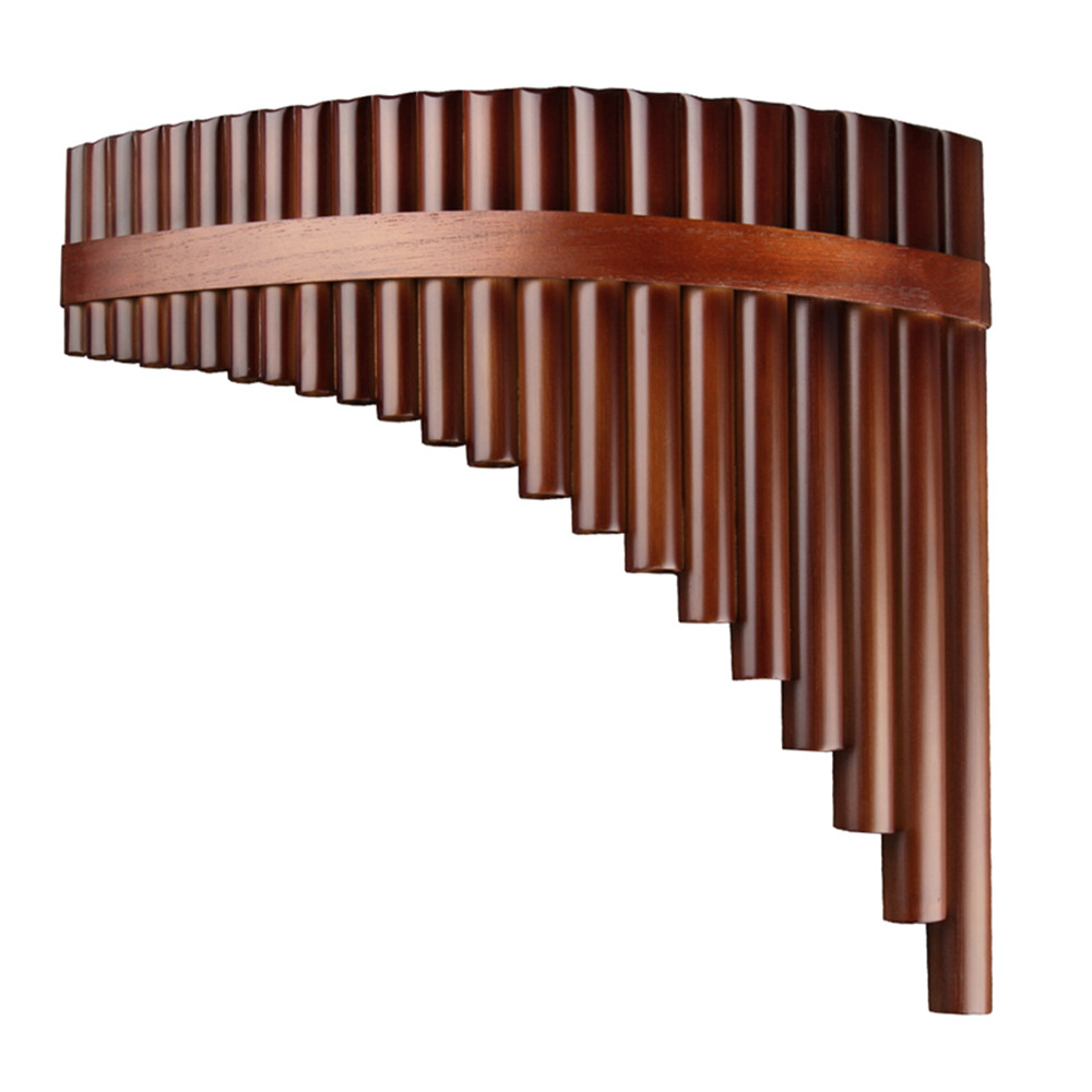 Bamboo made Musical Instrument 22 Pipes Pan Flute Left hand G Key High Quality Pan Pipes Woodwind Instrument Bamboo Pan flute-image-532190309