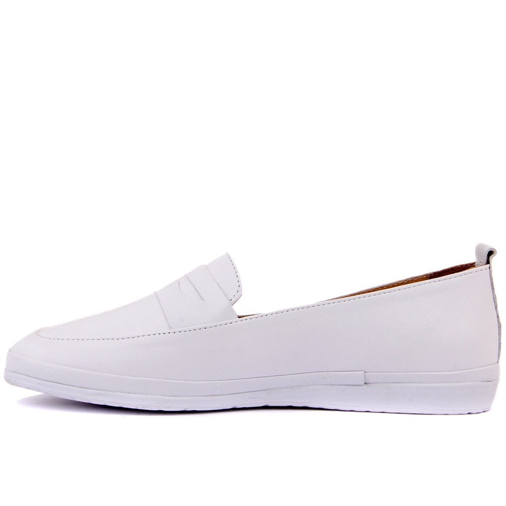

Sail-Lakers White Leather Women 'S Ballerina, Blue
