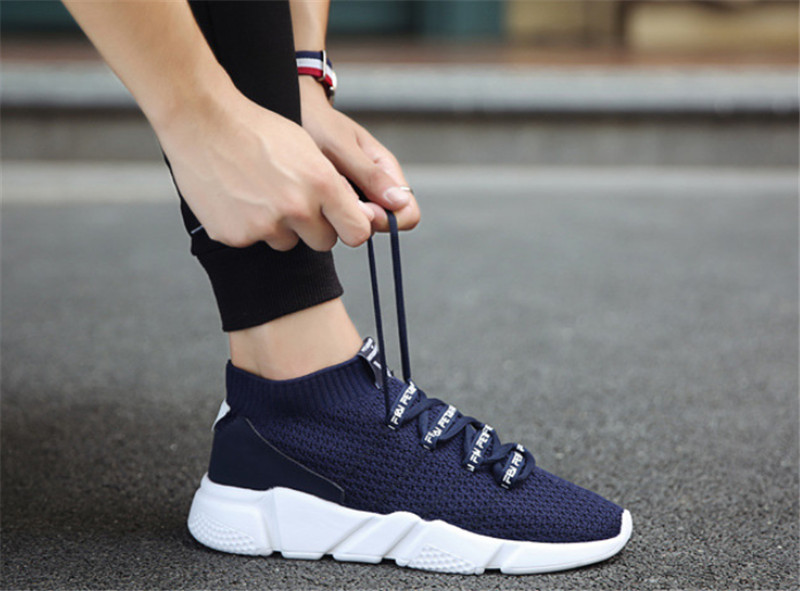 

High Quality Hot Sale Fly Wild youth breathable Chaussures Fashion Designer Shoes Trainers White Black Sneakers Men running Shoes