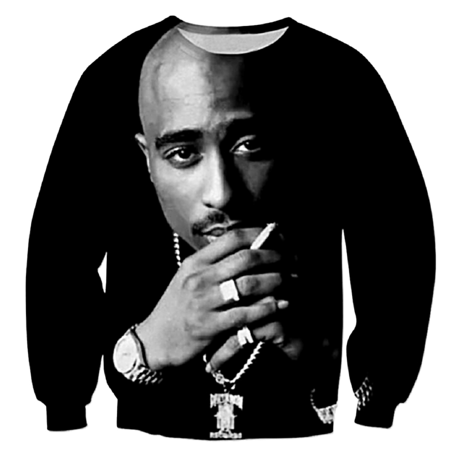 

New Fashion Singer Rapper Tupac 2pac Sweatshirt Men Women 3D Print 3D Funny Long Sleeve Tracksuit Pullover Outerwear Casual Tops W87, Multi