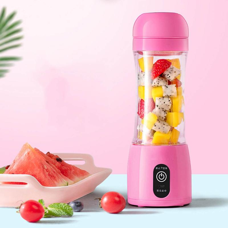 

400ml Portable Juicer Electric USB Rechargeable Smoothie Machine Mixer Mini Juice Cup Maker fast processor with Strainer