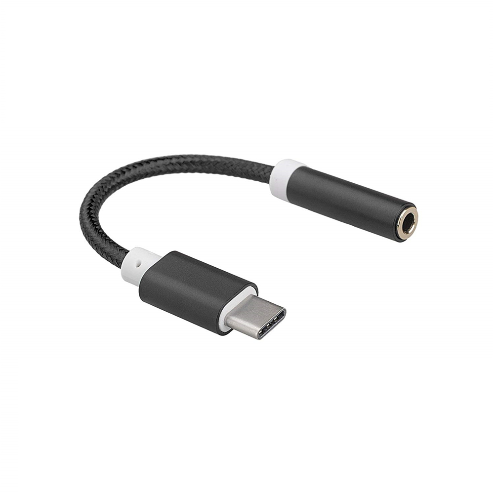 

USB Type C to 3.5mm Female Stereo Audio Headphone Jack Adapter Cable, Black