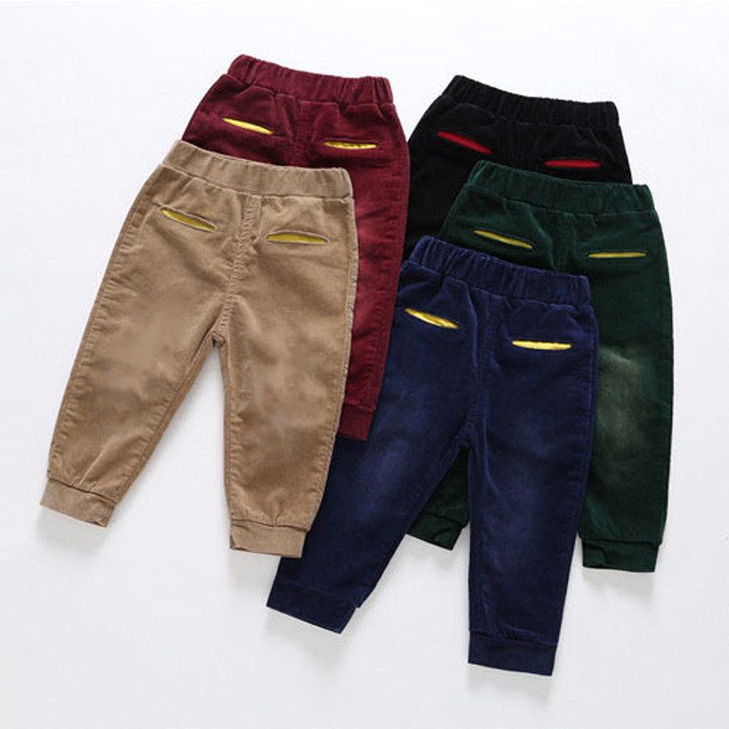 

Autumn Corduroy Kids Pants Casual Boys Pants Clothes Girls Pants Children Clothing Enfant Fille Toddler Trousers 2-6T