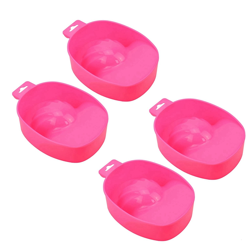 

Manicure Bowl, Nail Soaking Tray Bowl for Art, Polishing, Remover, Treatment - Manicure Spa Tool (4Pcs)