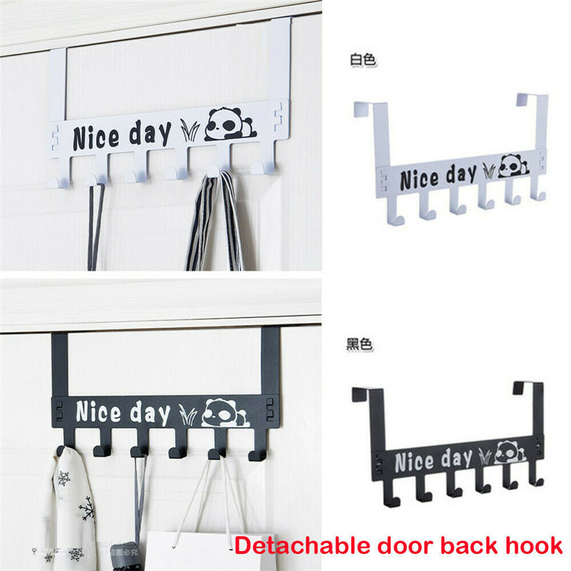 

Carbon Steel Over The Door Hanging Hooks Rack Bath Towel Clothes Holder Hanger Door Hooks