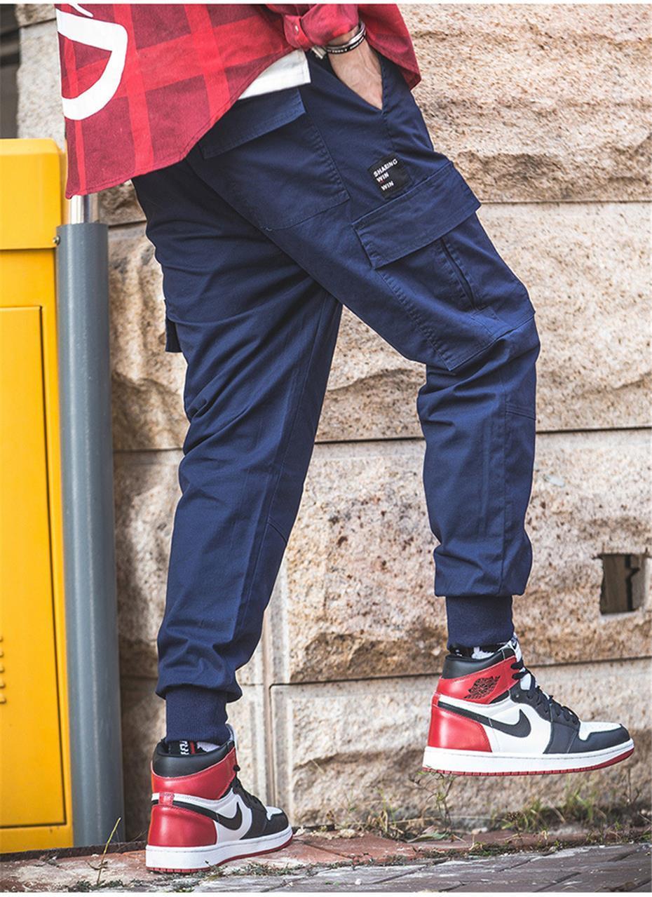 black cargo harem pants