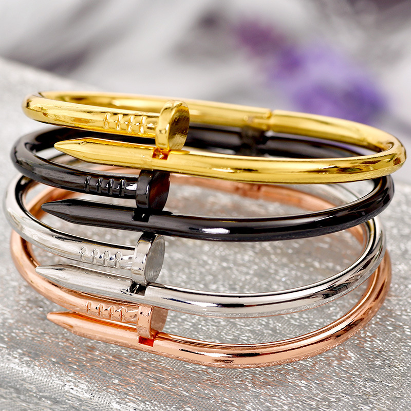 

Love Bracelet Titanium Steel Rose Gold Bracelets Jewelry Gift Boys And Girls Couples Nail Bracelet Designer Bracelet Jewelry Gift