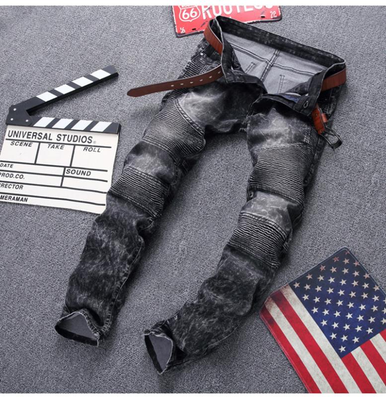 

2020 New arrival Men's High Quality black jeans casual Slim Fit Trousers elastic Denim men Jeans Fashion size 28-42