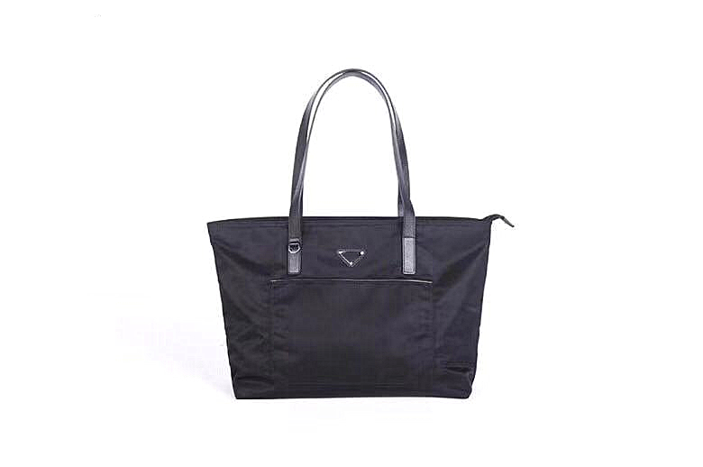 

Classic hot ladies handbags Italian luxury designer shopping bags Leather handle stitching nylon waterproof fabric Casual zipper tote