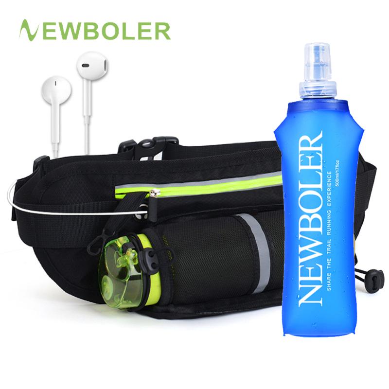 

Running Waist Belt Bag Marathon With Soft Flask For 4.8-6.6 inch Phone Sports Trail Running Bag Men Women Fanny Pack, 280ml bottle