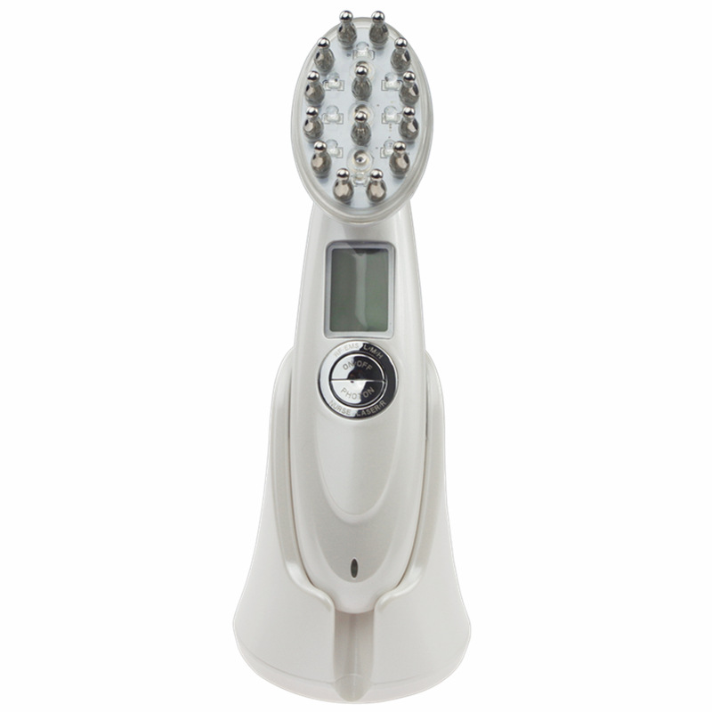 Laser Hair Regrowth Comb Hair Loss Treatment Infrared RF EMS Stimulation Scalp Vibration Massage Red Light Hair Care Brush-image-548609104