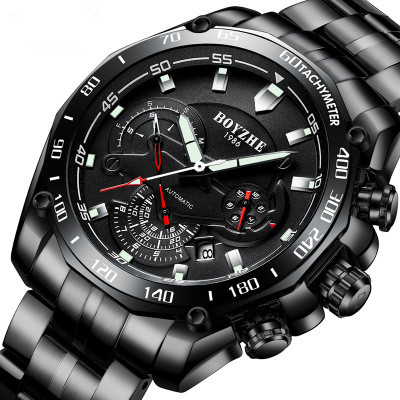 

Hot style Swiss automatic mechanical watch precision steel watchband luminous waterproof fashion sports men's watch, Picture color