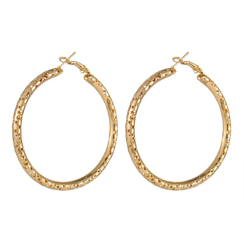 

Charm Fashion Personality Hoop Earrings Exaggerated Punk Rock For Women Big Circle Hollow Female Jewelry Gifts